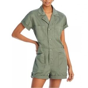 Pistola Green Parker Field Suit Romper Size Small